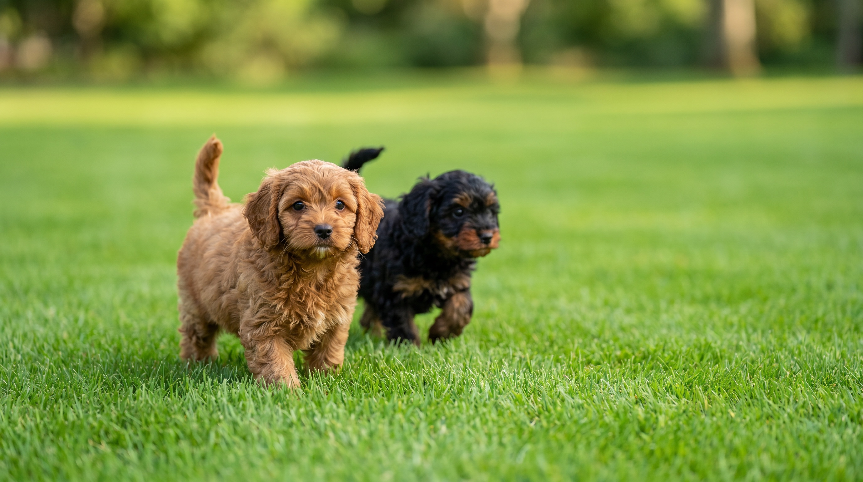 Windy City Pups breeder caring for newborn puppies