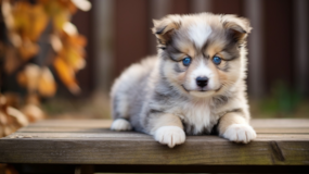 Small Mini Pomskydoodle Mix Pup